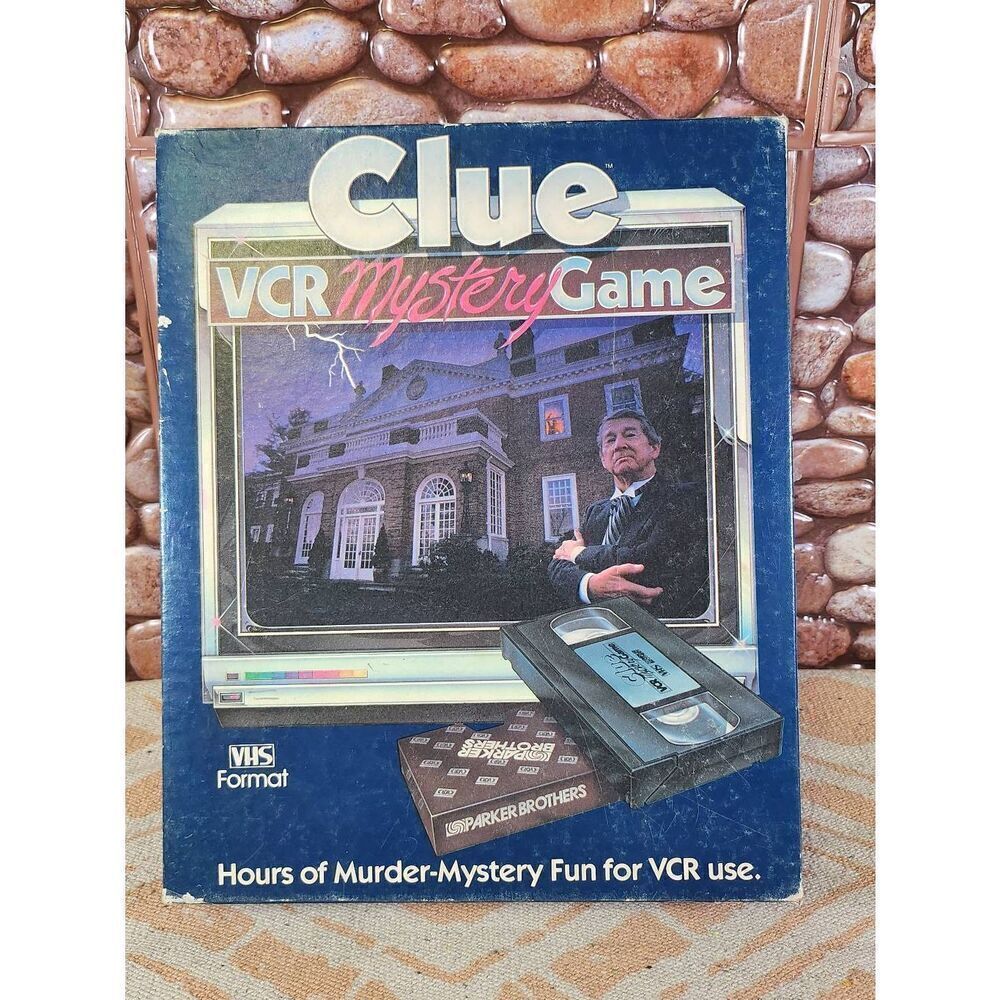 Vintage Clue Mystery Game, VCR Format, Parker Brothers 1985, Complete and Ready